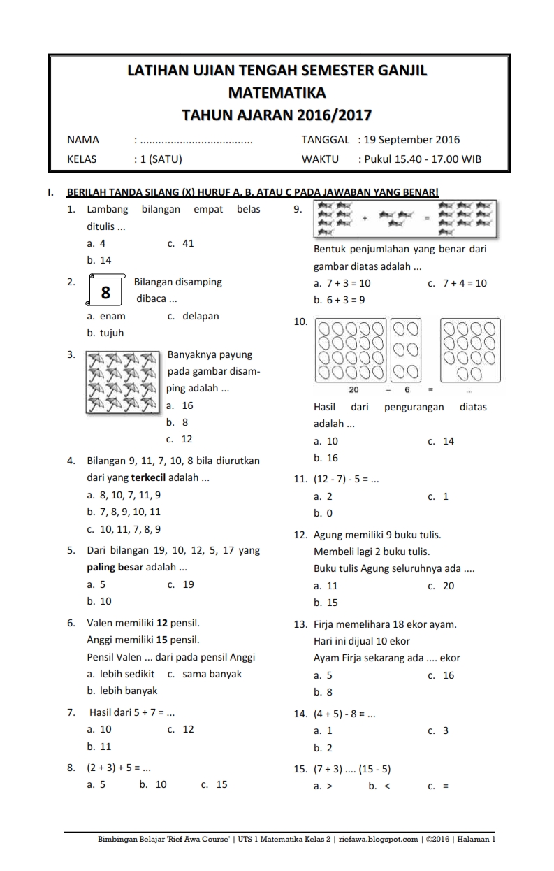 Soal Ujian Matematika Kelas 10 Semester 1 Dalchaebi Soal Ujian Matematika Kelas 10 Semester 1 Dalchaebi