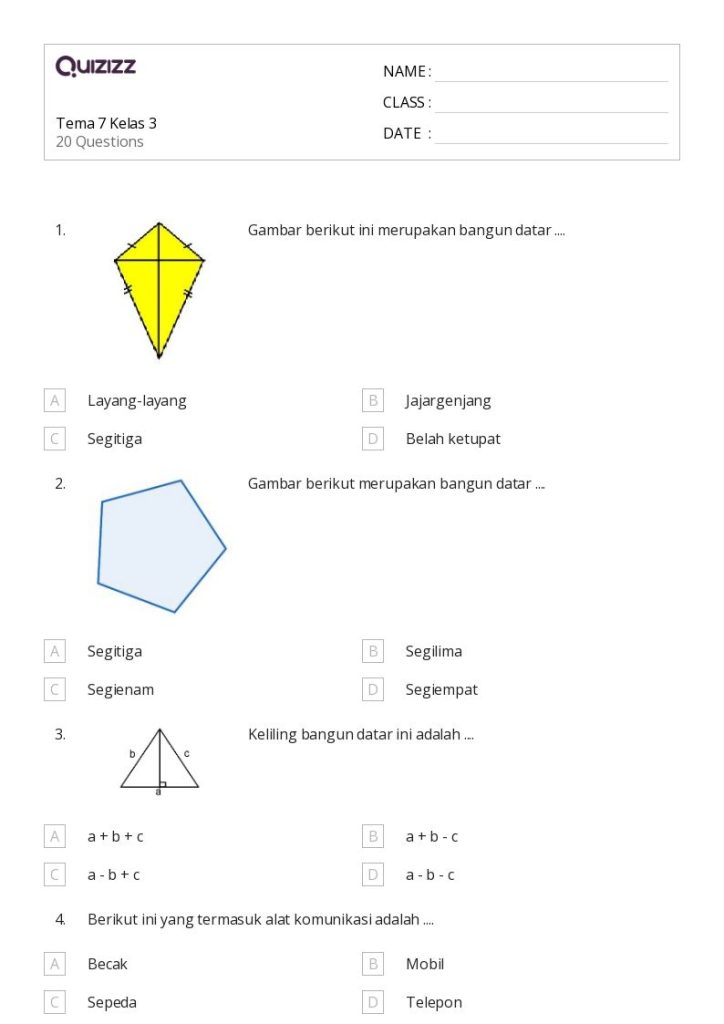 7 Rahasia Mengerjakan Soal Tema 7 Kelas 3 Subtema 1 Agar Cepat Paham dan Nilai Maksimal