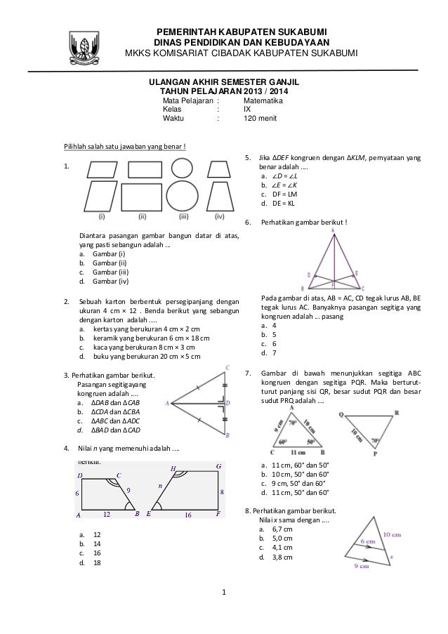 7 Rahasia Mengerjakan Soal UAS Matematika Kelas 9 Semester 1 Agar Nilai Langsung Melesat
