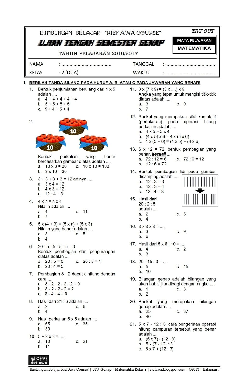 Membedah Tuntas PAS Matematika Kelas XI Semester 2 Kurikulum 2013 Membedah Tuntas PAS Matematika Kelas XI Semester 2 Kurikulum 2013