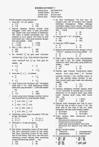 Soal Mtk Kelas 6 Semester 1 - Piffle me