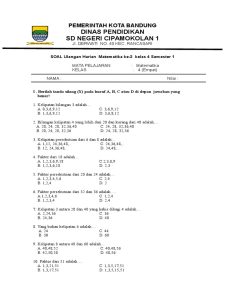 Soal Uts Matematika Kelas 3 Semester 1 Dalchaebi