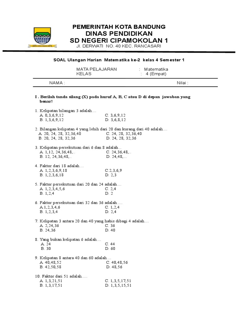 7 Rahasia Menjawab Soal UTS Kelas 6 Matematika Semester 1 Agar Nilai Anak Maksimal