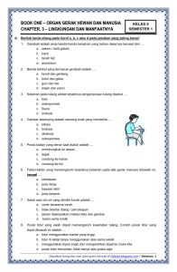 Soal Tema 1 Subtema 2 Kelas 5 - Piffle me