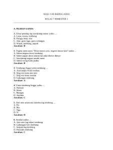 Soal UAS Bahasa Jawa Kelas 7 Semester 1 PDF