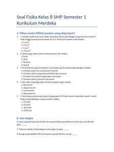 Soal Fisika Kelas 8 Semester 1 PDF